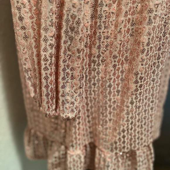 Rose Gold Sequin Dress - Picture 6 of 7